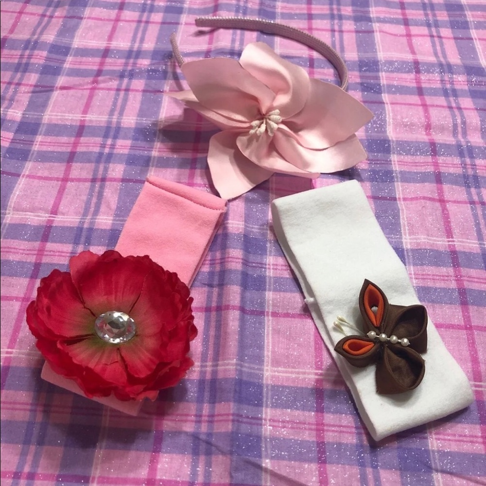 3 headbands handmade